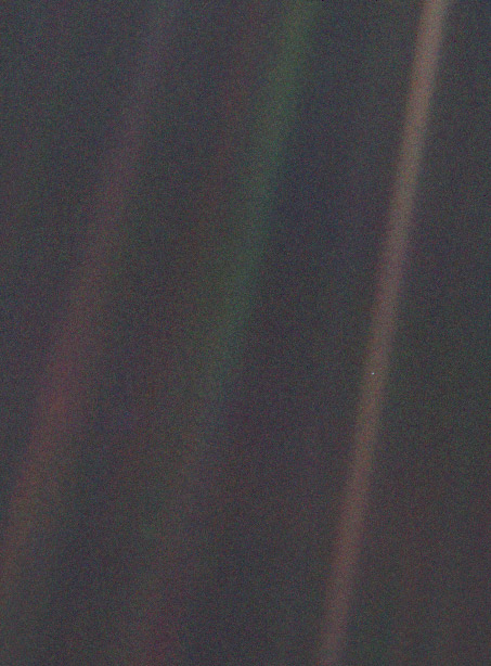 Pale Blue Dot photograph.