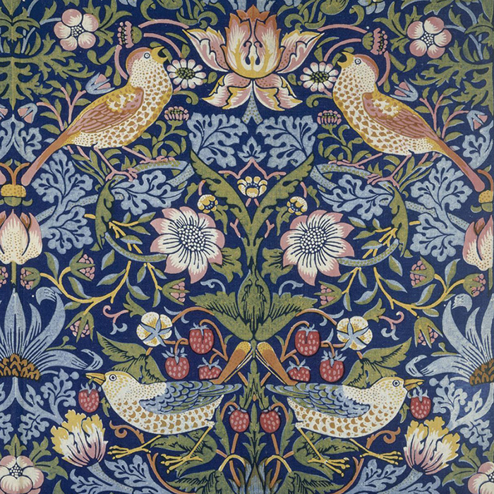 Detail of Strawberry Thief by William Morris.